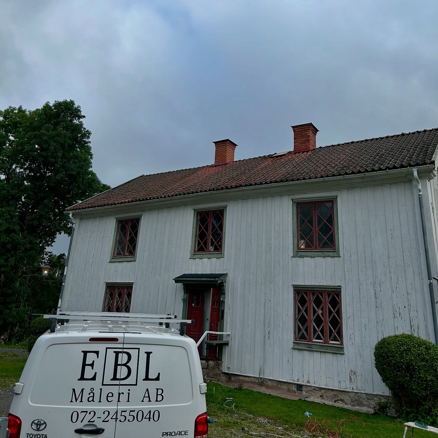 Målning med linoljefärg av gård från 1720 utanför Nora – bild 9