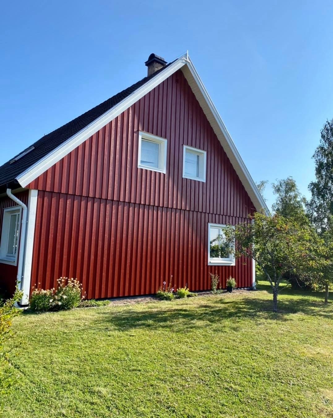 Fasad- och gavelmålning av villor i Nora och Sörby, Örebro – bild 8