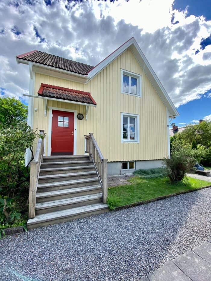 målning av ett hus i Örebro